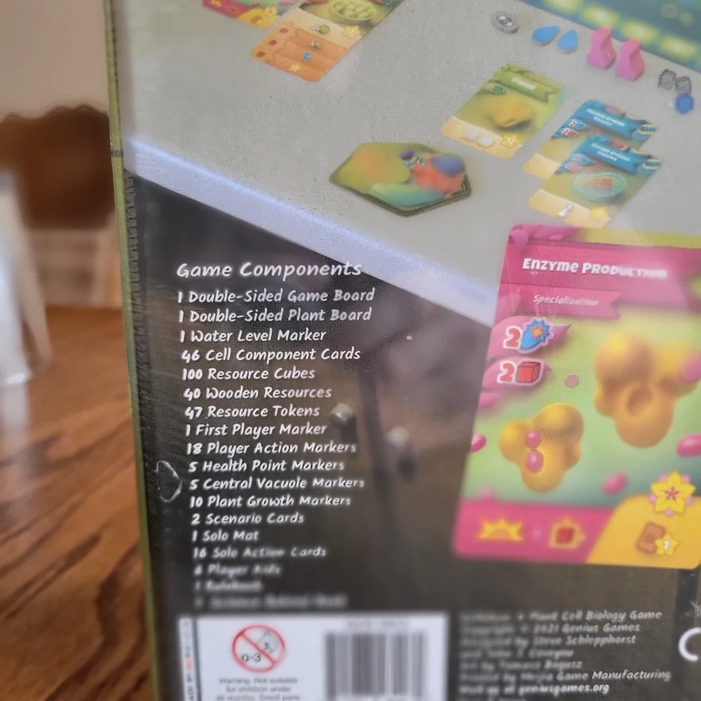 NWT Genius Games Cellulose: A Plant Cell Biology Worker Placement Board Game - Picture 7 of 7